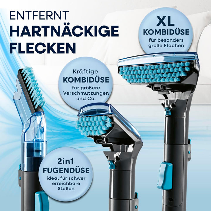CLEANmaxx Teppichreiniger & Polsterreiniger Pro Power | Spot Cleaner & EASYmaxx Teppichreiniger Mitt