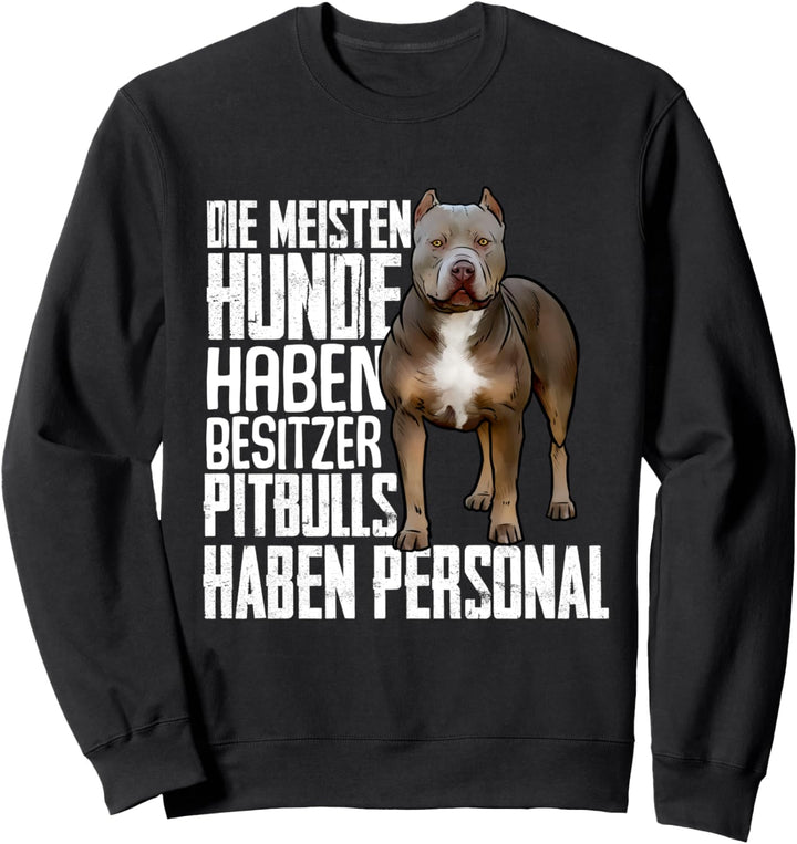 Pitbull Terrier Hund Hunderasse Kostüm Damen Herren Sweatshirt