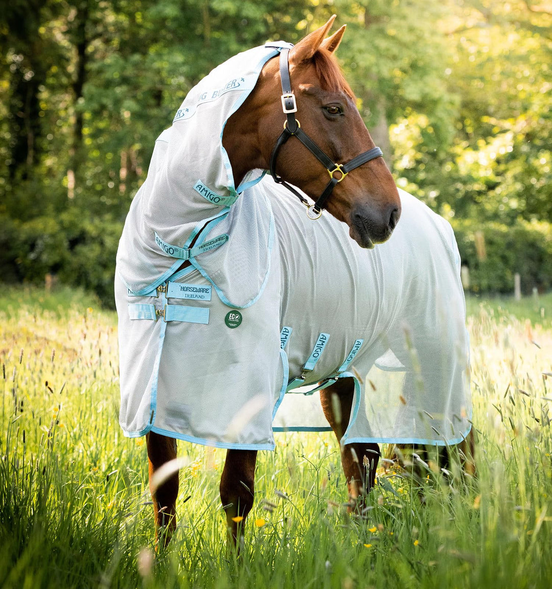 Horseware Insekten-/Sommerdecke für Pferde AmEco 6'6 silver/light blue, 6'6 silver/light blue