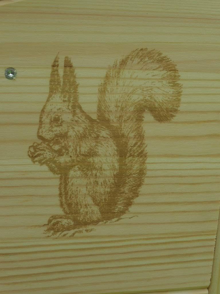 XXXL Echhörnchen Kobel/Futterhaus aus hochwertigem Vollholz, hochwertig Imprägniert, deutsches Quali