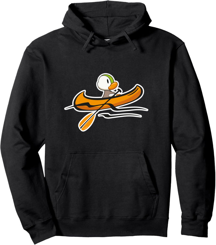 Drachenboot Paddeln Fluss Ente im Kanu Kajak Camping Pullover Hoodie