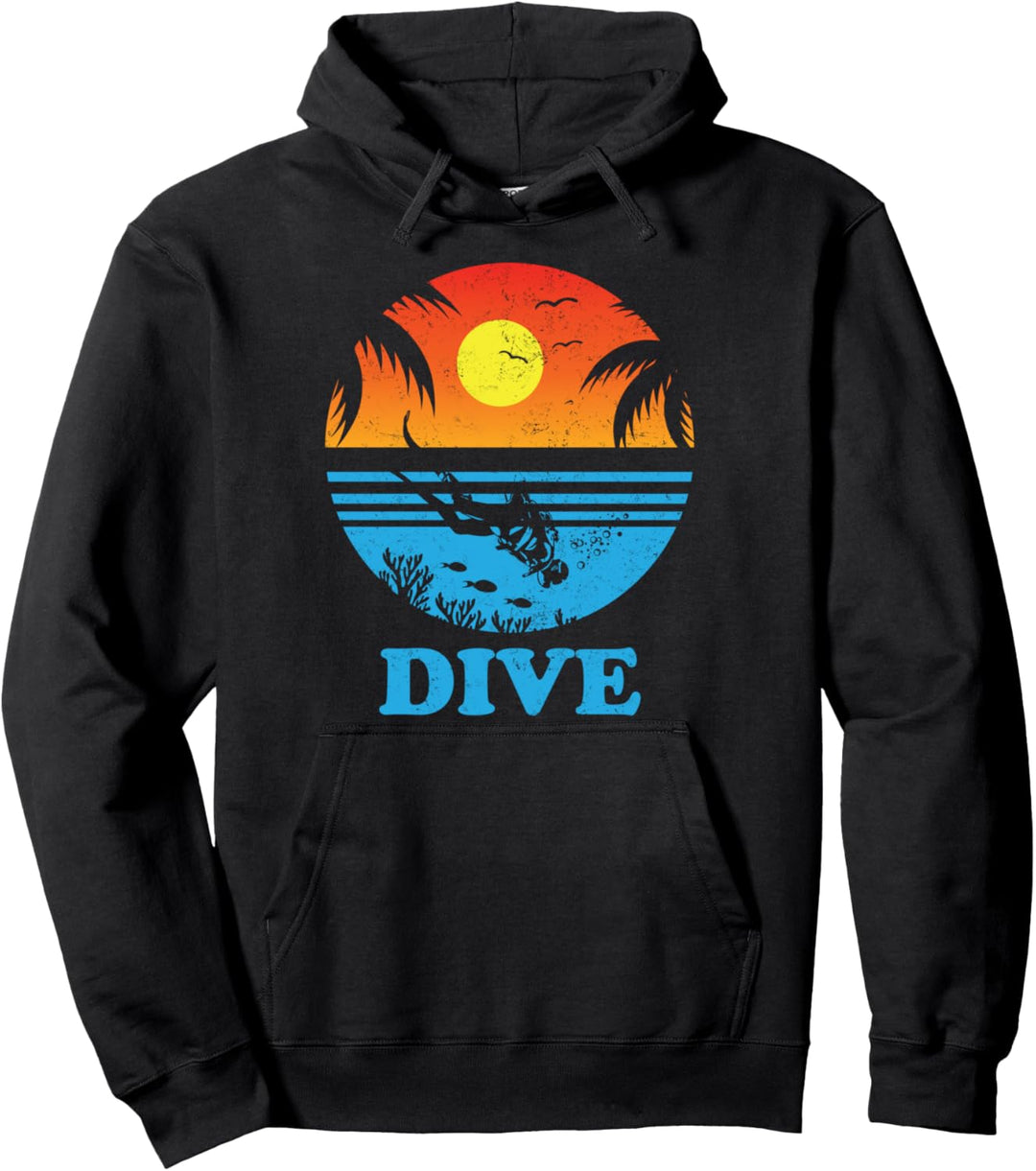 DIVE Tauchen Divemaster Diver Unter Wasser Taucher Pullover Hoodie
