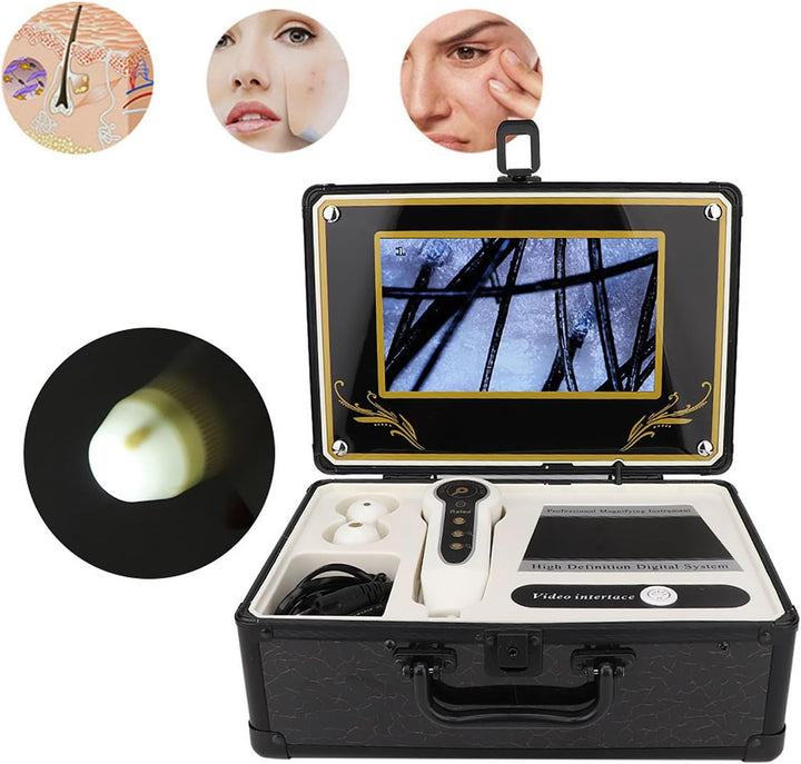 Denash Hautkamera, 50X 200X Haar-Kopfhaut-Detektor, Schönheitssalon-Haarflexibilitätstest für Haarfe