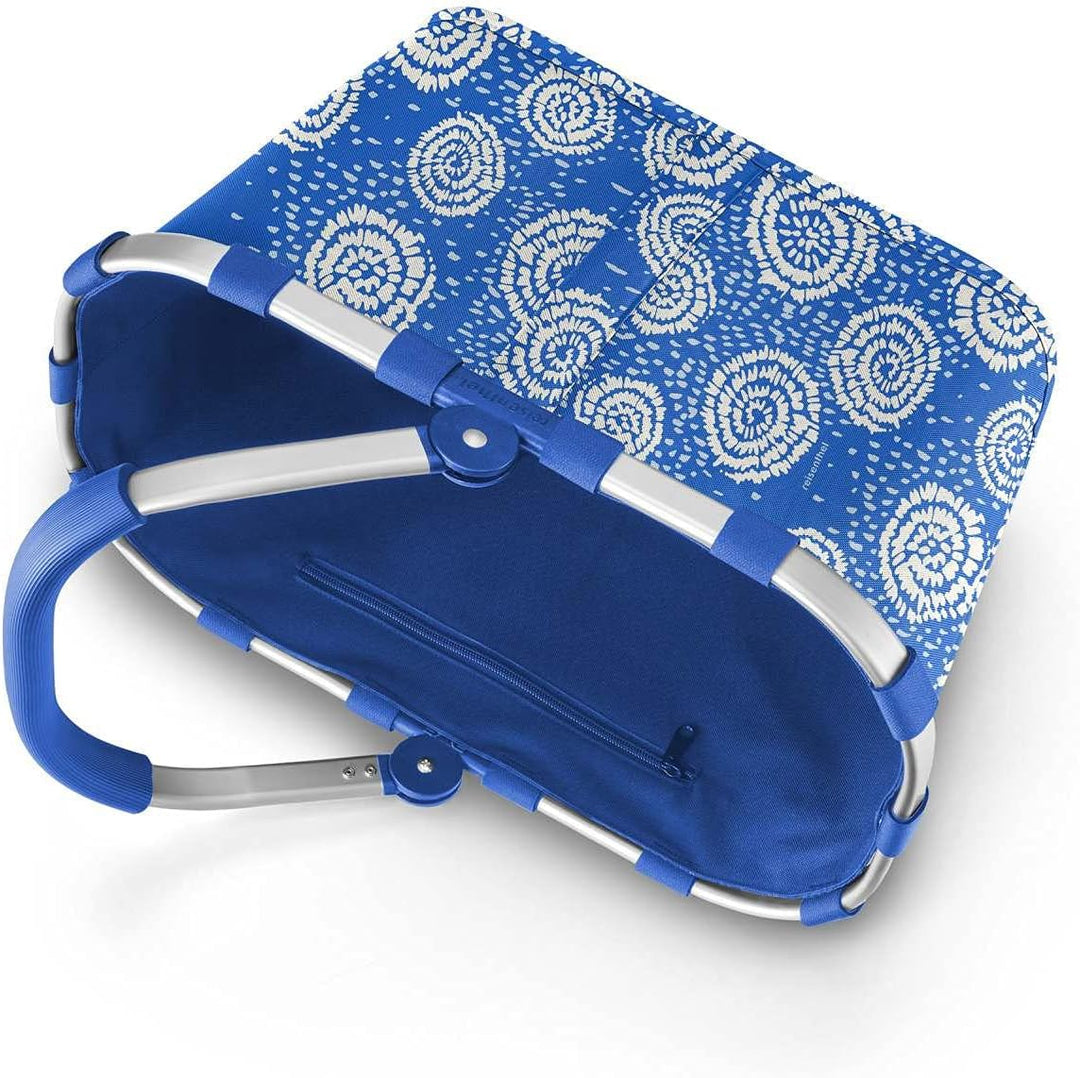 reisenthel carrybag Batik Blue – Stabiler Einkaufskorb mit viel Stauraum und praktischer Innentasche