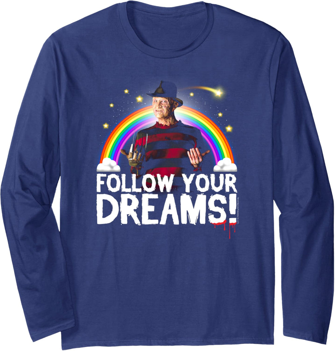 A Nightmare on Elm Street Freddy Follow Dreams Langarmshirt