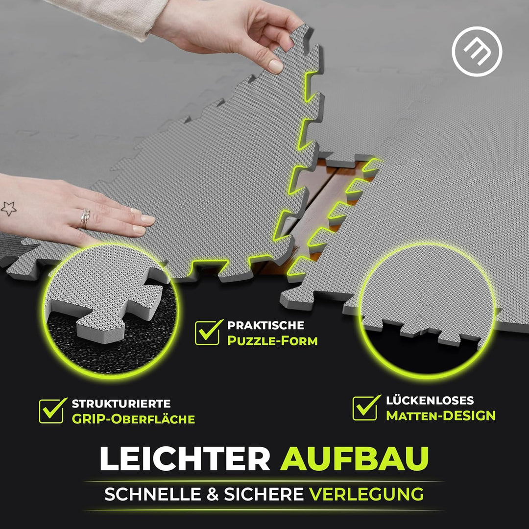 Schutzmatten Bodenschutzmatte Set Sportmatte Gymnastikmatte Puzzlematte: Puzzle Sportgeräte Matte Fi