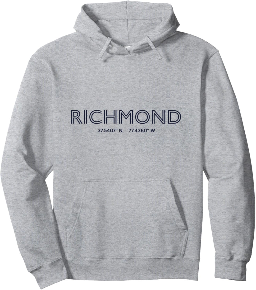 Koordinaten der USA-Stadt - US Richmond Pullover Hoodie
