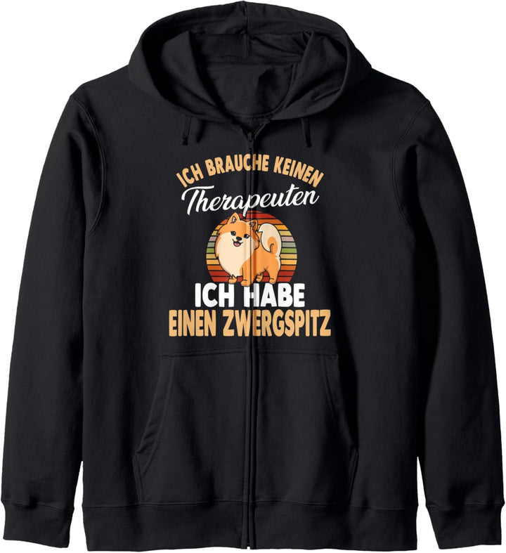 Pomeranian Therapie Zwergspitz Kapuzenjacke