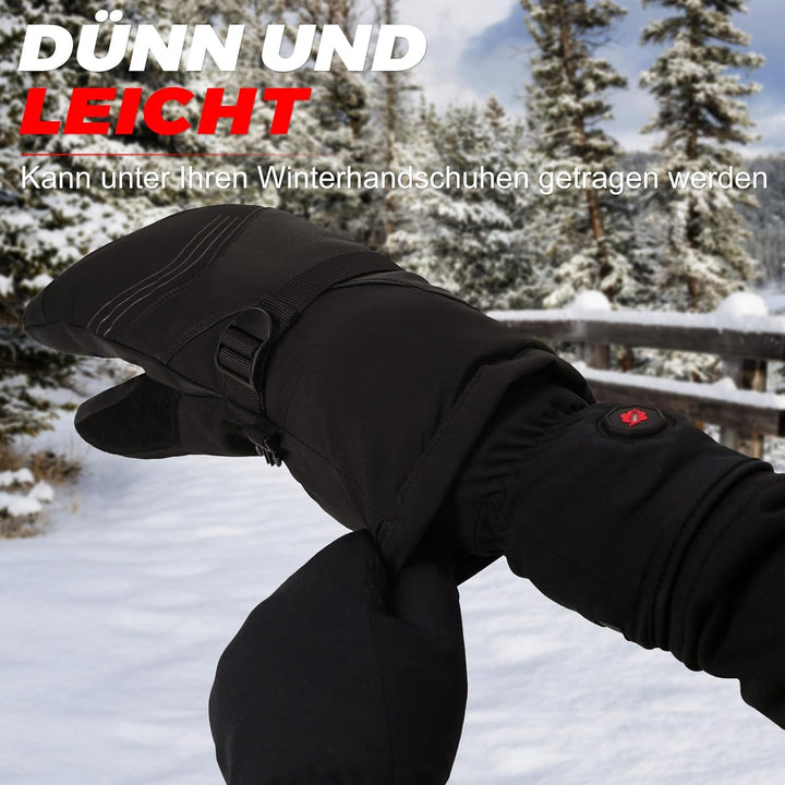 Dr.warm Winter Beheizbare Handschuhe Wiederaufladbar, Beheizte Handschuhe Touchscreen mit 3 Heizstuf