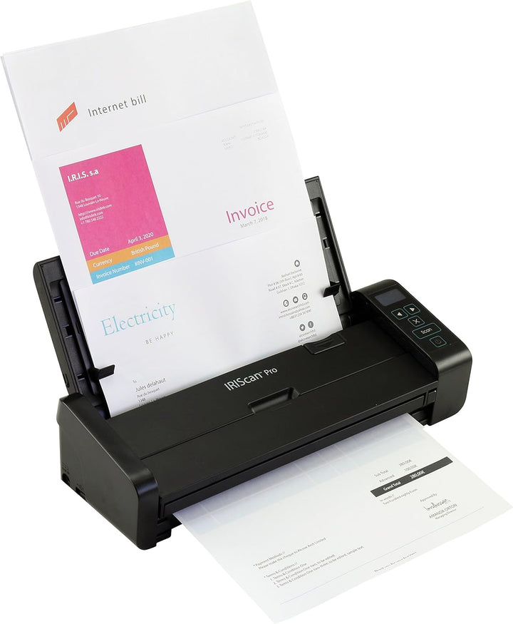 IRIS IRISCAN Pro 5 Duplex ADF20 Seiten Scanner (25PPM - USB3.0 - Netzbetrieb - Buttonmanager mit Sma