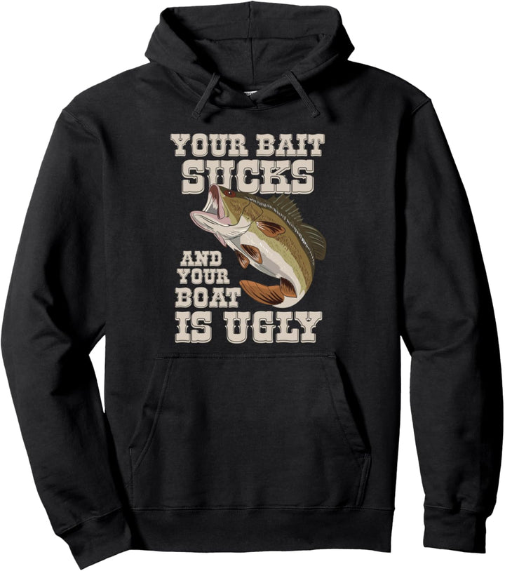 Fisch Angeln Angler Bootfahren Lustige Fischer Zitate Pullover Hoodie