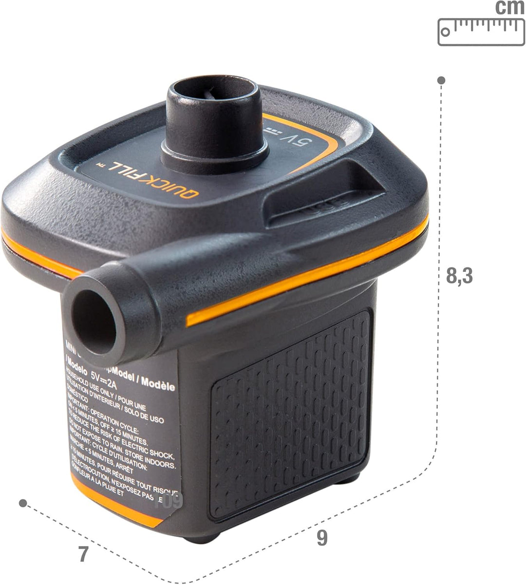 Intex Mini Quickfill USB-Luftpumpe, Luftstrom: ≥ 150 l/min (66635)