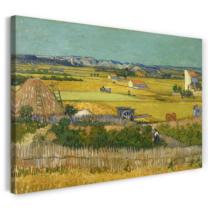 Printed Paintings Leinwand (100x70cm): Vincent Van Gogh - Die Ernte 100x70 cm, 100x70 cm