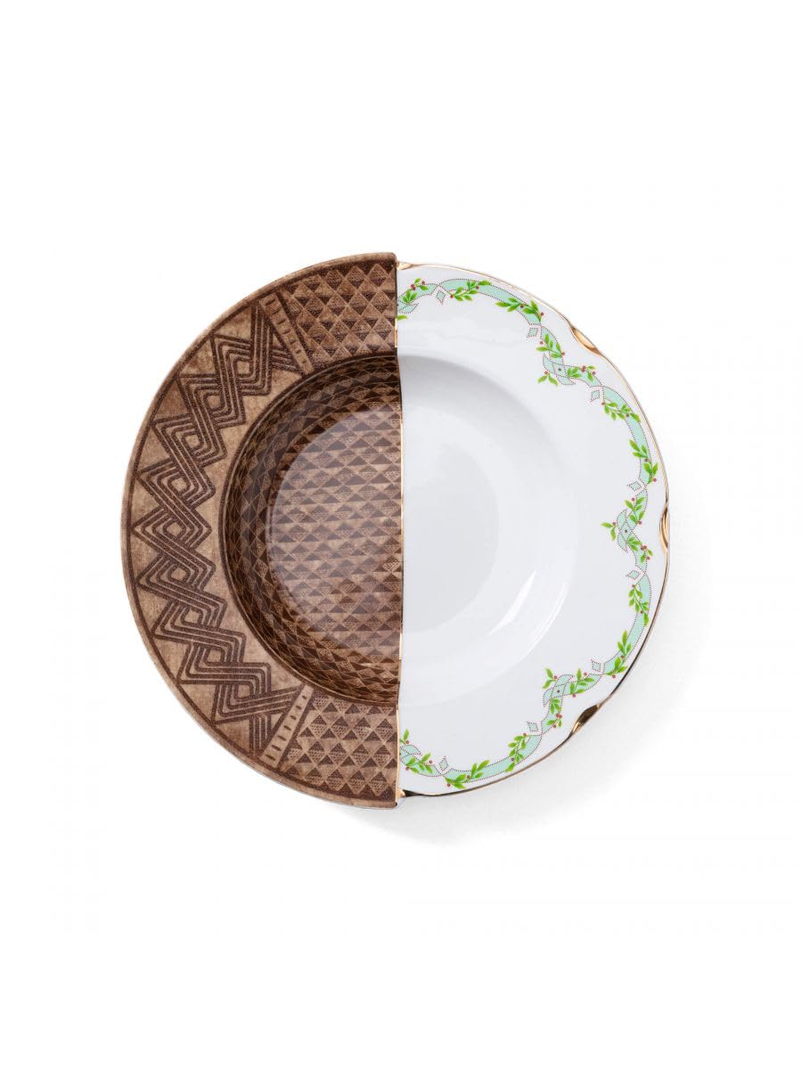 PIATTO FONDO PORCELLANA SELETTI HYBRID MALAO ART 09133 Malao 25㎝, Malao 25㎝