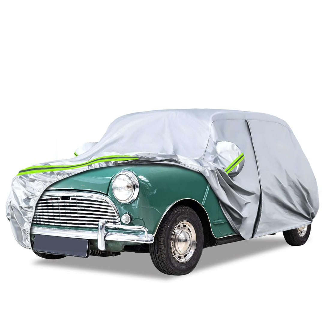 Autoabdeckung Passend für Austin Mini 1959-2000, wasserdichte Vollgarage Autoplane mit Reissverschlu