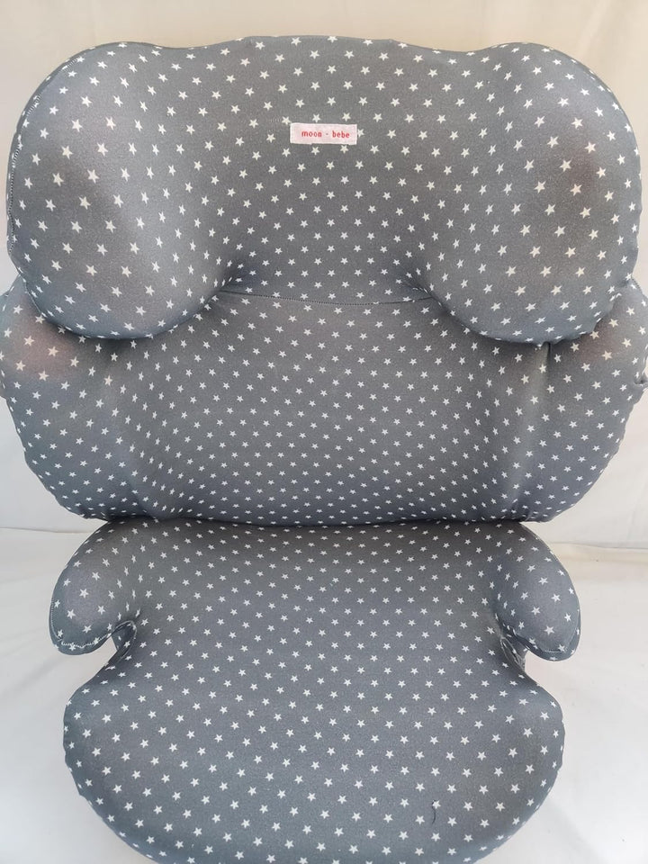 moon-bebe Bezug kompatibel mit Cybex Solution Q2 Fix, Grau, grau