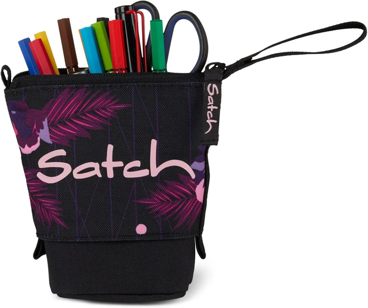 Satch Pencil Slider Federmäppchen Stiftehalter zum Stehen 3 Innenfächer Geheimfach Recycelte Materia