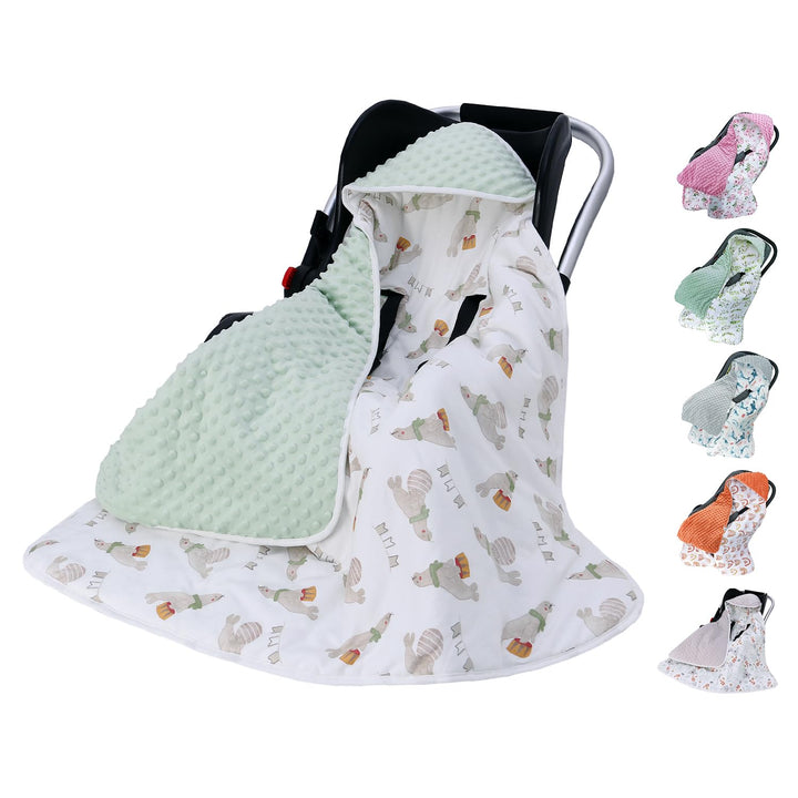 Miracle Baby Einschlagdecke Babyschale Winter Baumwolle Reversible Decke Universal Kuscheldecke 90x9
