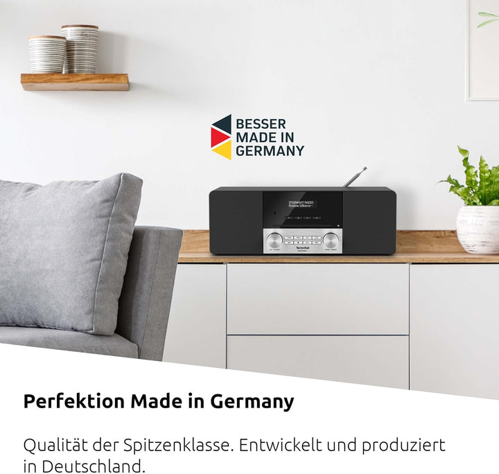 TechniSat DIGITRADIO 3 IR - Stereo DAB Radio Kompaktanlage (DAB+, UKW, CD-Player, Bluetooth, Interne