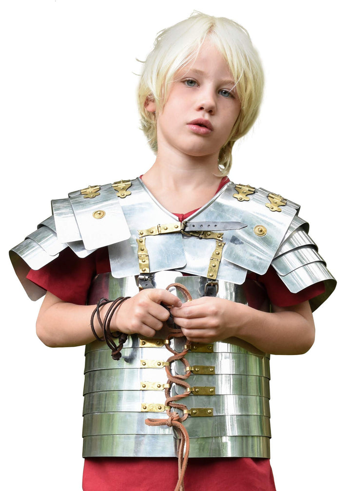 Battle-Merchant Lorica Segmentata Junior, Kinder-Römerrüstung, Aluminium