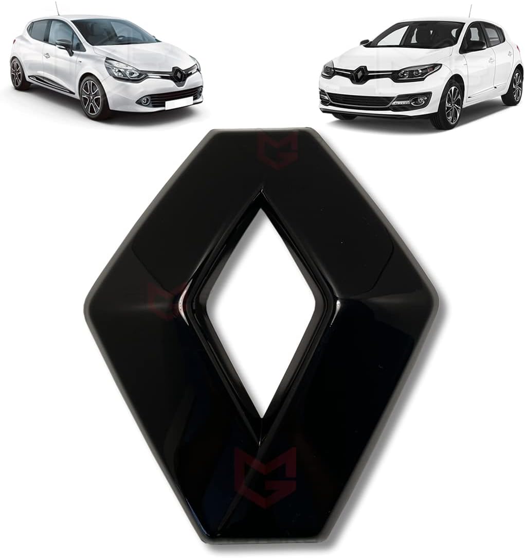 Emblem für Clio MK4 628909470R, glänzend, Schwarz