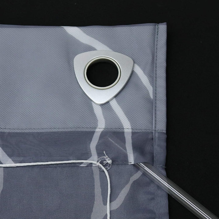 ESLIR Raffrollo ohne Bohren Raffgardine Transparent mit Ösen Gardinen mit U-Haken Ösenrollo Modern V