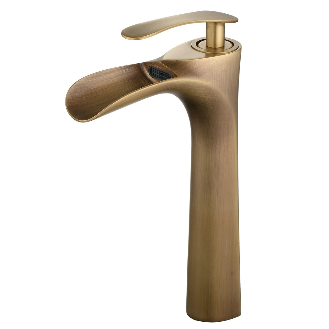 Wasserhahn Vintage Wasserhahn Antik Beelee Wasserfall Waschbecken Armaturen Antik Messing Monoblock