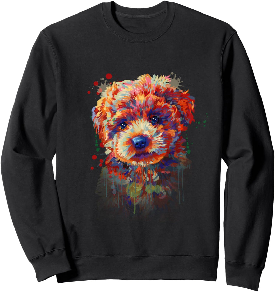 Süsser Pudel für Pudel Mama Frauchen Sweatshirt