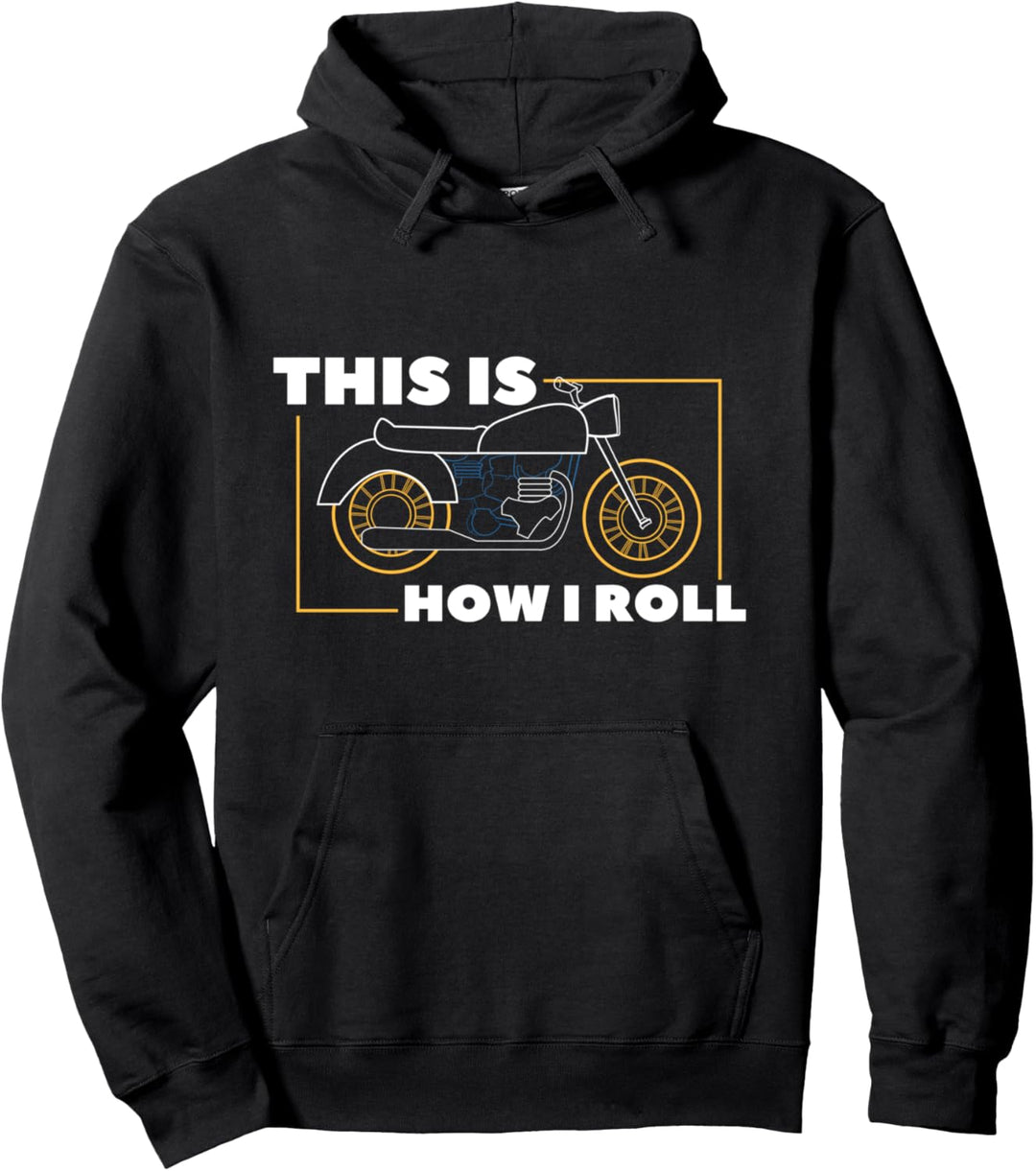 Motorrad So rolle ich I Motorradfahrer I Motorrad Pullover Hoodie