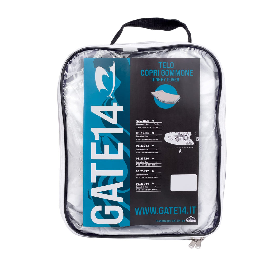 GATE14® Abdeckplane für Schlauchboote Tender Wasserdichtes Polyester 210D Anti-UV, TENDER