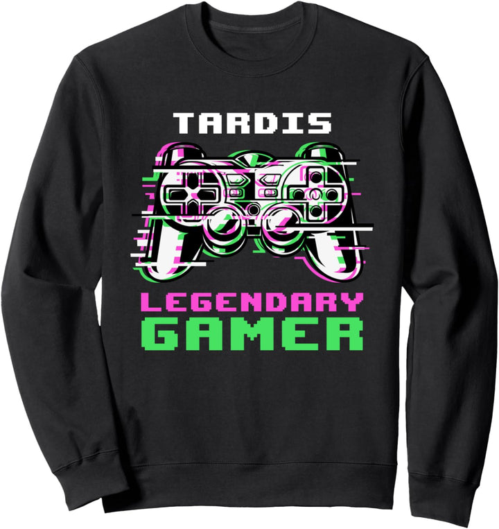 Tardis - Legendary Gamer - Personalisiert Sweatshirt