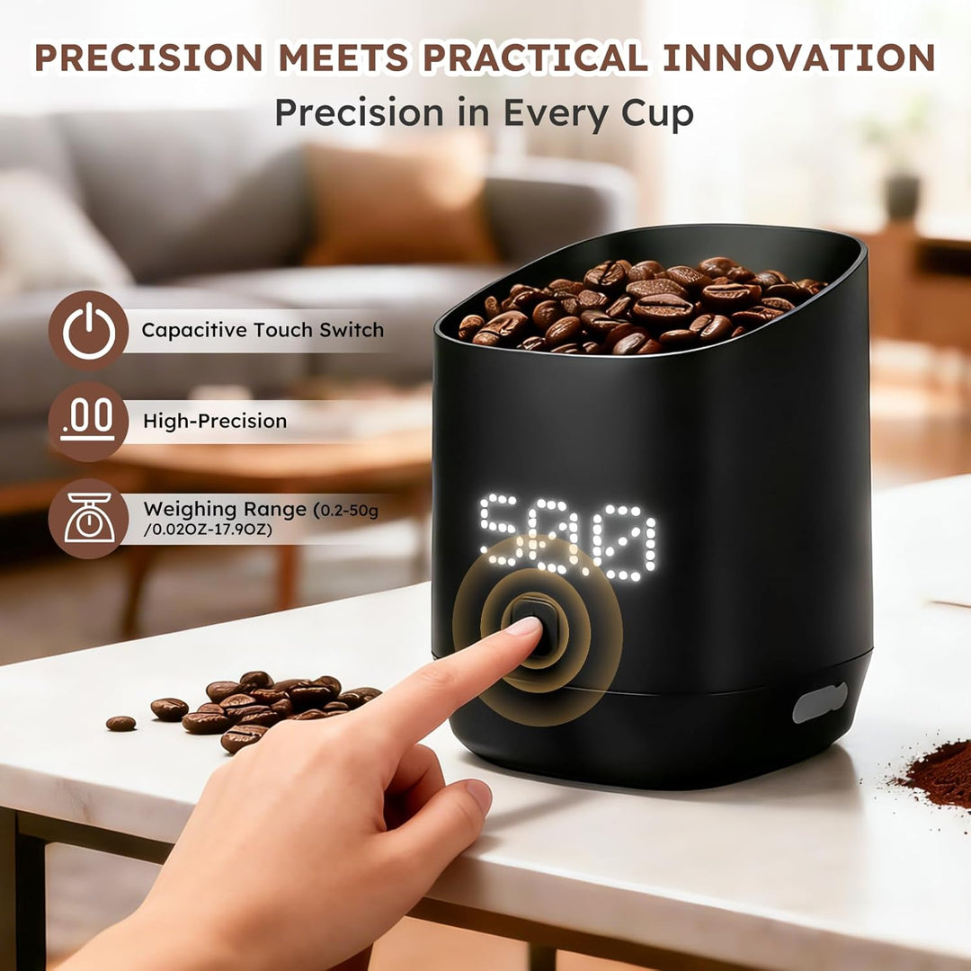 Digitale Kaffeewage mit LED-Display, Digital Kaffeewaage för Espresso & Pour-Over, Digitale Dosierme
