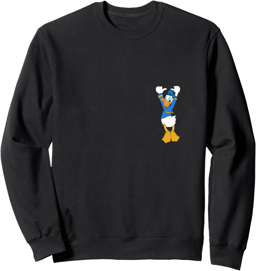 Disney Mickey &amp; Friends Donald Duck Small Pocket Sweatshirt
