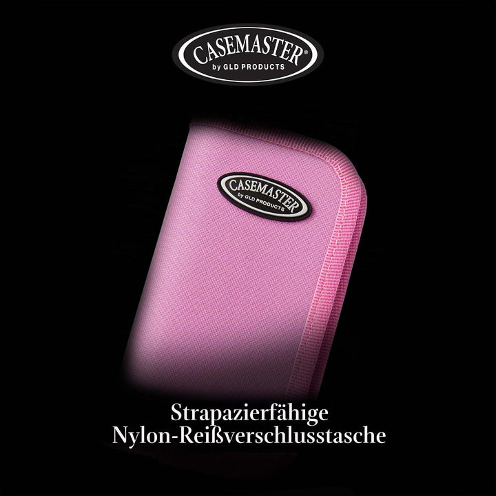 Casemaster Deluxe Aufbewahrungstasche für 6 Darts, Nylon Pink, Pink