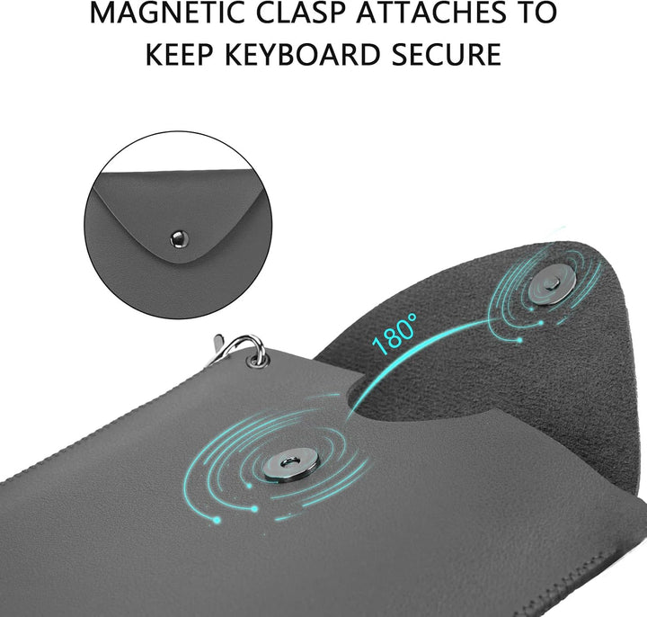 Geekria Tastatur-Tragetasche, Ersatz für Logitech MX Keys Mini Tastaturhülle, veganes Leder, schütze