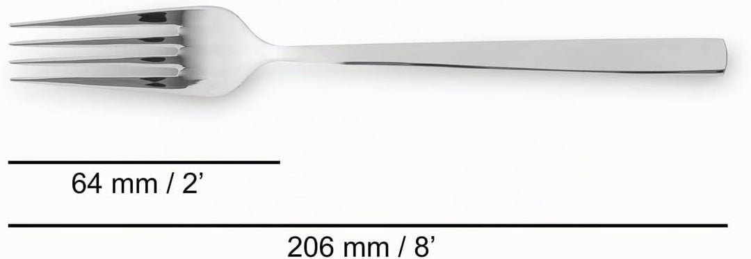 Arcos Serie Capri - Geschenkbox Besteck-Set 24 Stück (6 Messer + 12 Löffel + 6 Gabel) - Monoblock au