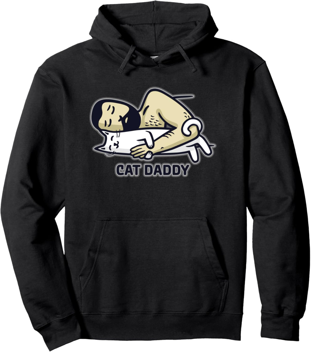 Katze Papa Pullover Hoodie