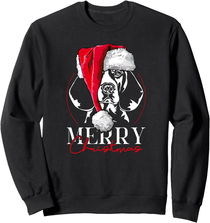 Lustiger Santa Beagle Merry Christmas Weihnachten Hunde Sweatshirt