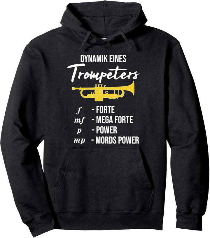 Dynamik eines Trompeters, Blasmusik, Lustiges Trompete Pullover Hoodie