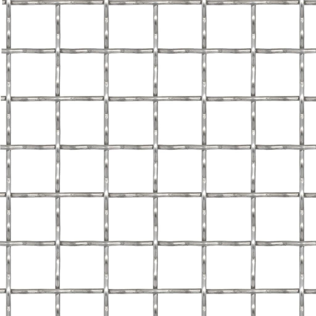 vidaXL Wellengitter Edelstahl 100x85 cm 11x11x2 mm Streckmetall Drahtgitter