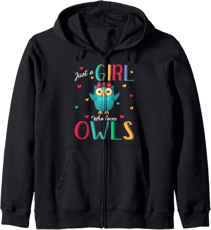 Just A Girl Who Loves Owls Shirt Owl Gift Kapuzenjacke