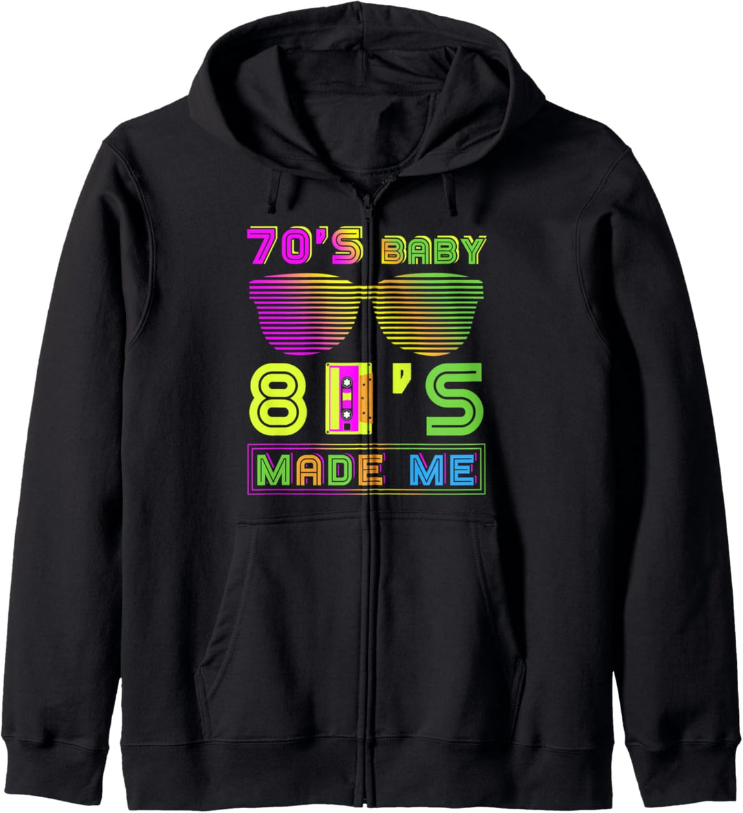 70er Jahre Baby 80er Jahre machten mich lustig Nostalgisch Kapuzenjacke