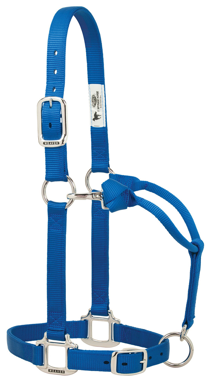WEAVER Leder-Halfter mit verchromten Beschlägen 1" blau, 1 Inches blau