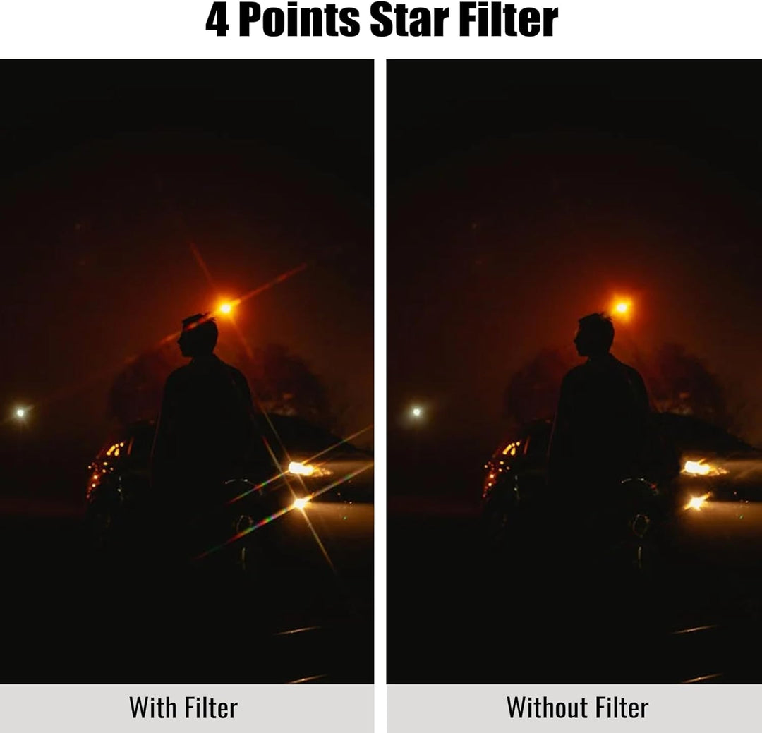 Walking Way Sternfilter 86mm Star Filterset 4 Punkte, 6 Punkte, 8 Punkte mit Filtertasche Sternenfil