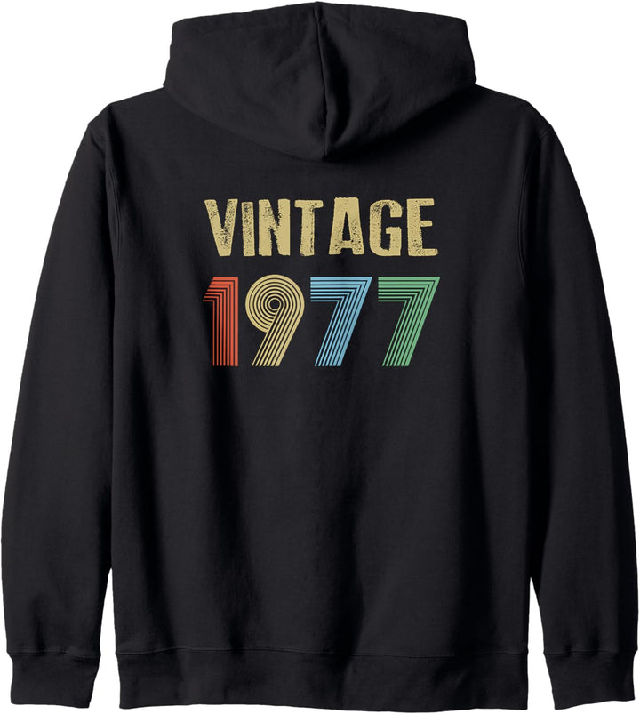 1977 Vintage Geburtstag Kapuzenjacke