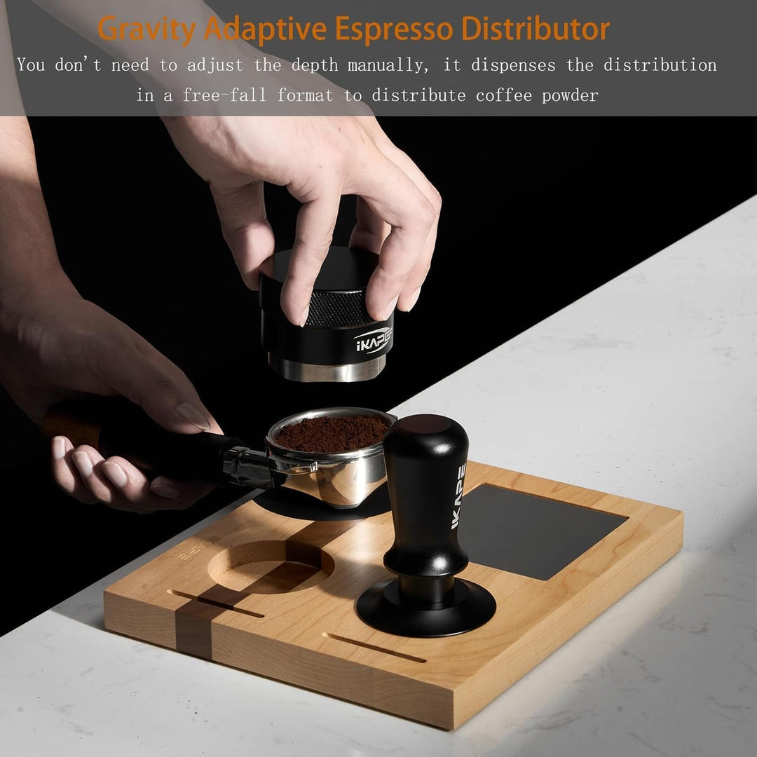 IKAPE Kaffee Produkte, 51MM Kaffee Verteiler, Schwerkraft Adaptive Espresso Verteiler Passend für al