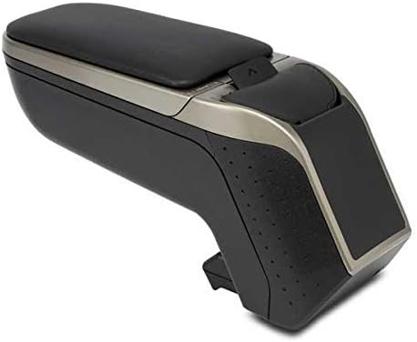 RATI Armlehne Specific Schwarz/Grau Armster 2 für FIAT 500 (08-15). Mit Staufach und faltbar. SCHWAR