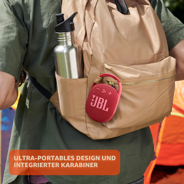 JBL Clip 4 Eco – Tragbarer wasserdichter Lautsprecher (blau) Clip 4 Eco Eco Blue, Clip 4 Eco Eco Blu