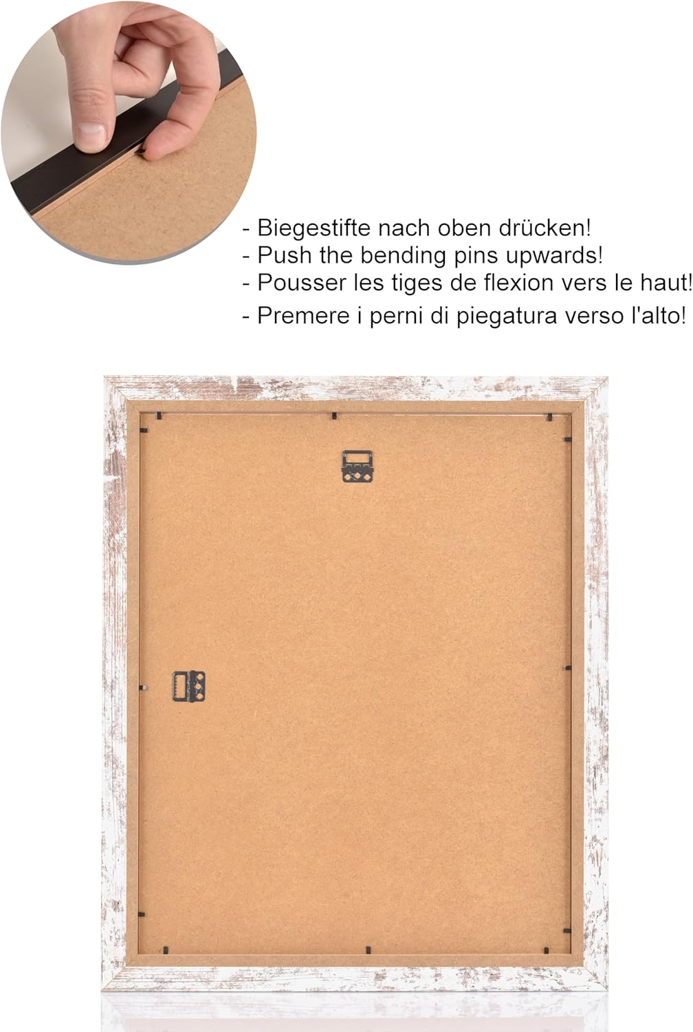 Stallmann Design Bilderrahmen 50x70 cm (PUZZLEFORMAT) vintage Holz mit Acrylglas Rahmen-Breite 40mm