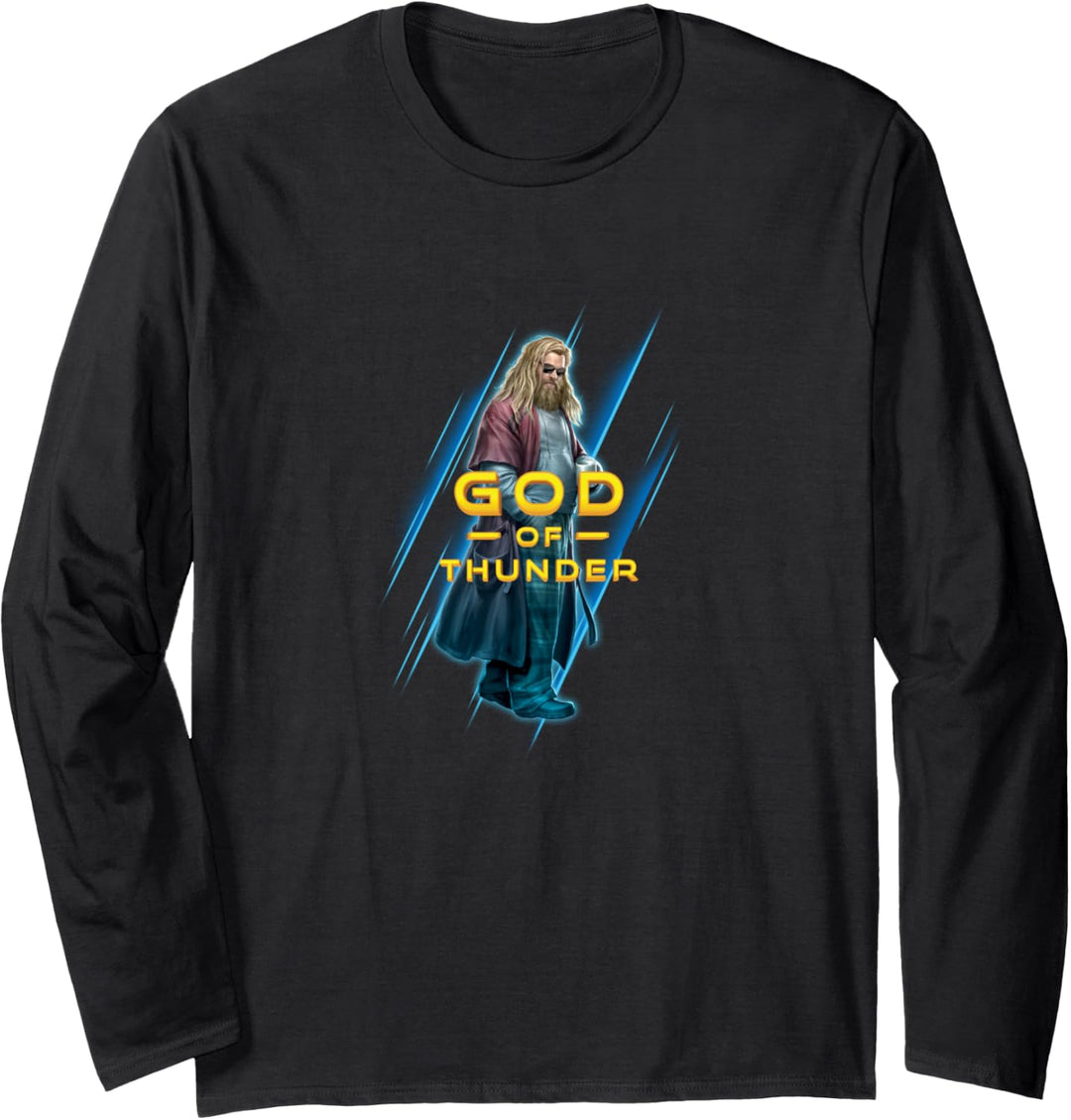 Marvel Avengers: Endgame Thor God Of Thunder Portrait Langarmshirt